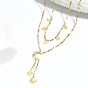 Collar Luna y Estrella doble capa 4.webp