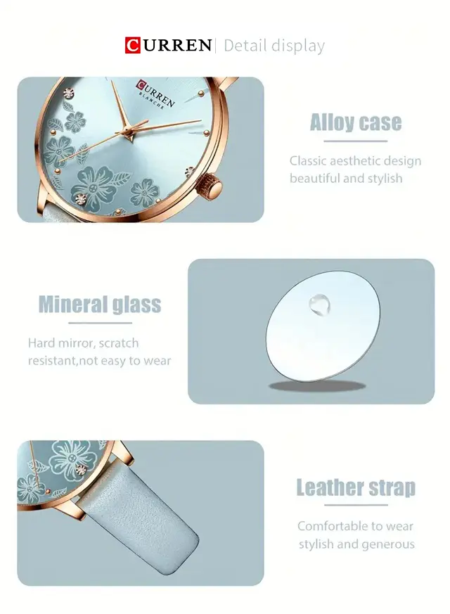 Reloj de cuarzo para damas CURREN 6.webp