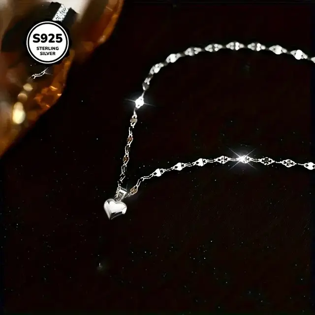 Collar y pulsera chic con dije de corazon 2.webp