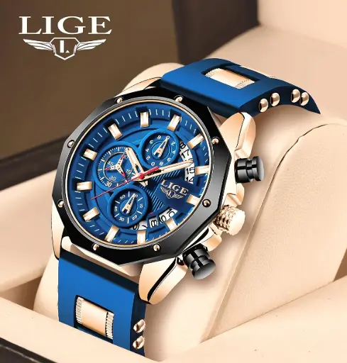 [MAHR1002] Reloj cronógrafo calendario sport para hombre LIGE