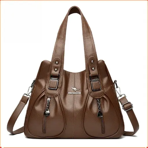 Bolso de Cuero - Estilo Kangaroo